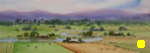 landscape, rural, countryside, farm, ranch, town, river, valley, original watercolor painting, oberst